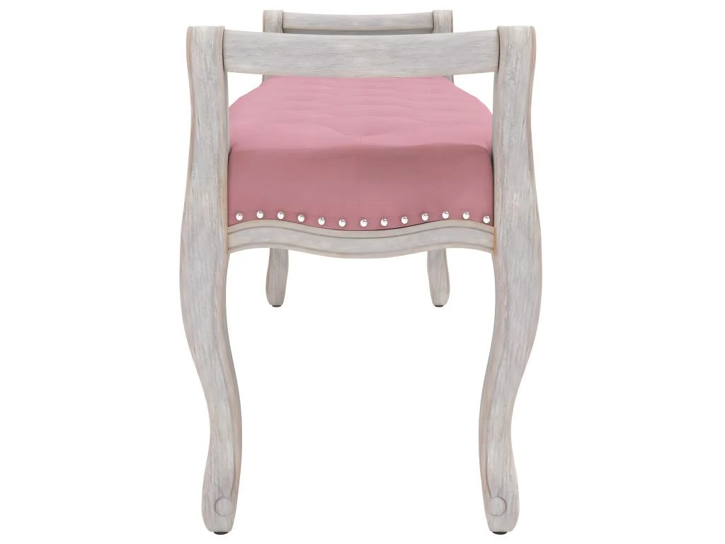 Banc Rose 110x45x60 Cm Velours â Image 4