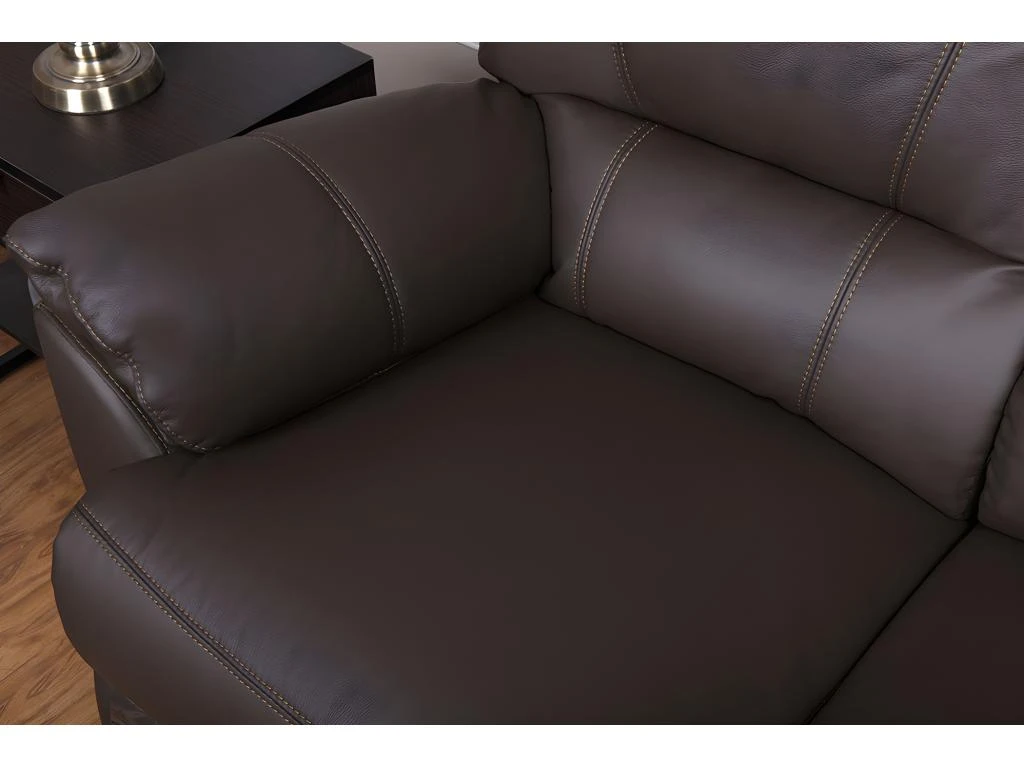 Fauteuil Relax électrique En Cuir MARCIS - Marron – Image 10