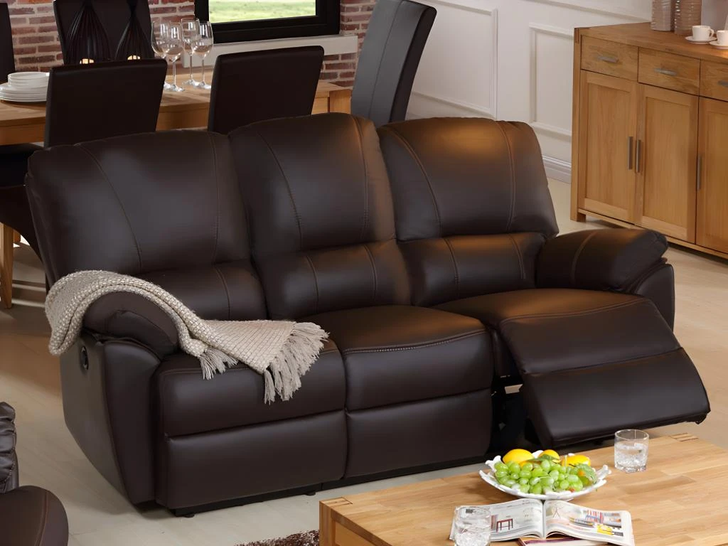 Fauteuil Relax électrique En Cuir MARCIS - Noir – Image 4