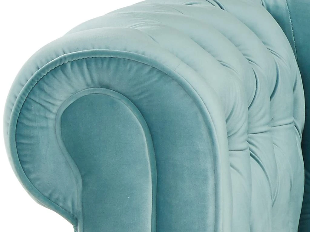 Fauteuil CHESTERFIELD - Velours Bleu Pastel – Image 3