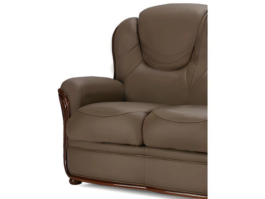 Fauteuil 100% Cuir De Buffle ADELAIDE - Noir – Image 5