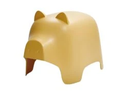 Chaise Enfant En Plastique Jaune - COCHON