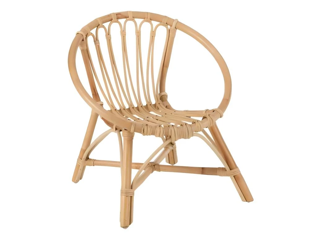 Chaise Enfant En Rotin "Ellen" 52cm Naturel
