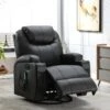 Fauteuil Massant SILVANO En Simili - Noir