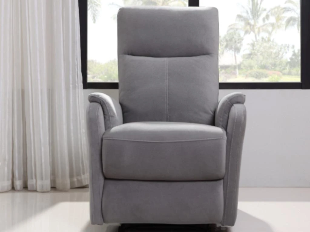 Fauteuil Relax électrique En Tissu ONESTI II - Gris Clair – Image 2