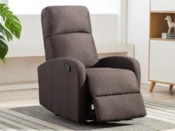 Fauteuil Relax En Tissu ISAO - Marron