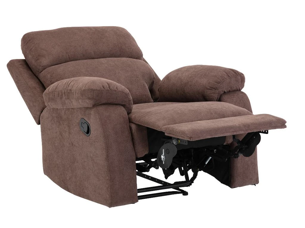 Fauteuil Relax En Tissu TOLZANO - Marron â Image 6