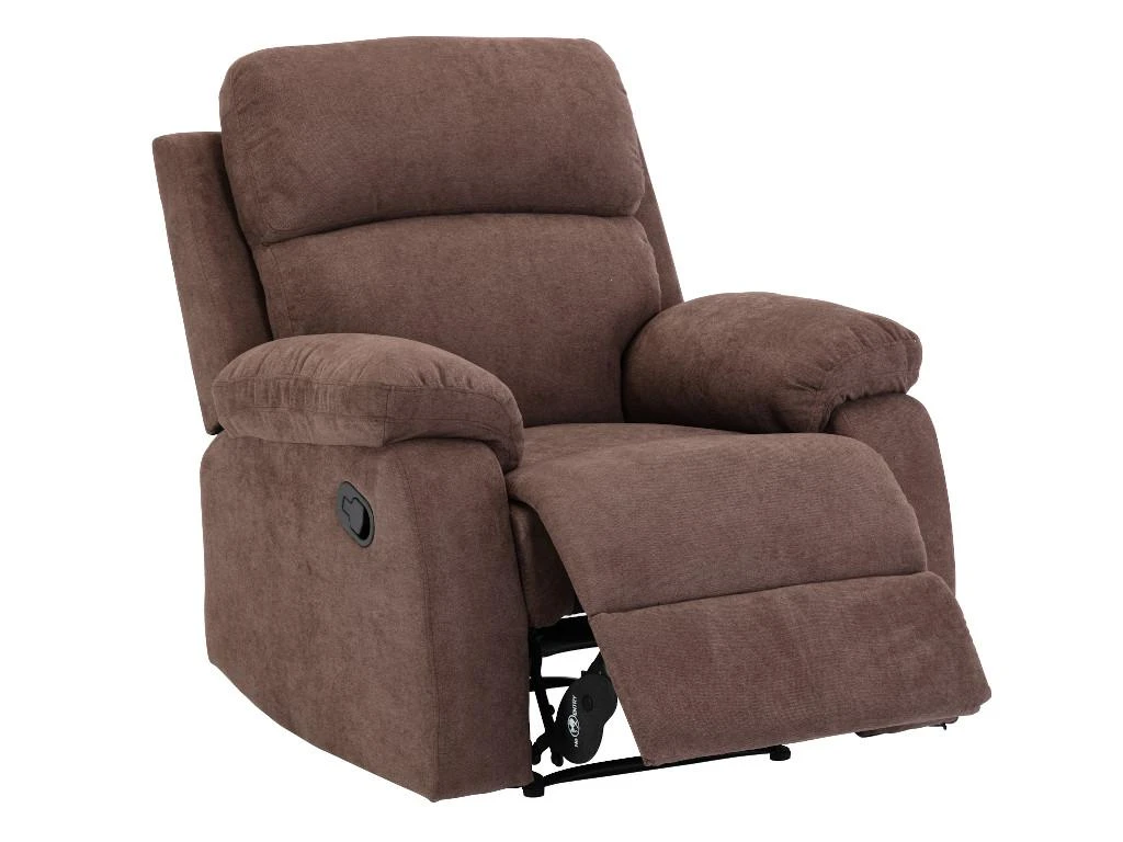 Fauteuil Relax En Tissu TOLZANO - Marron â Image 5