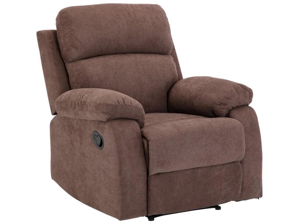 Fauteuil Relax En Tissu TOLZANO - Marron â Image 4
