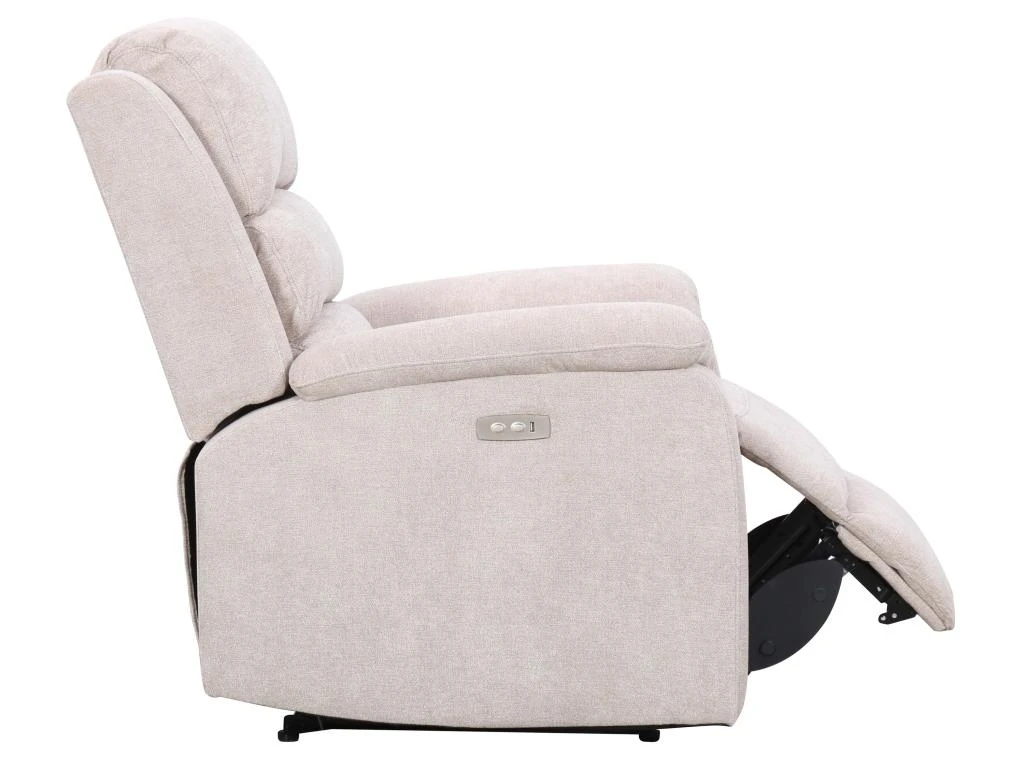 Fauteuil Relax électrique En Tissu Beige NEVERS – Image 4