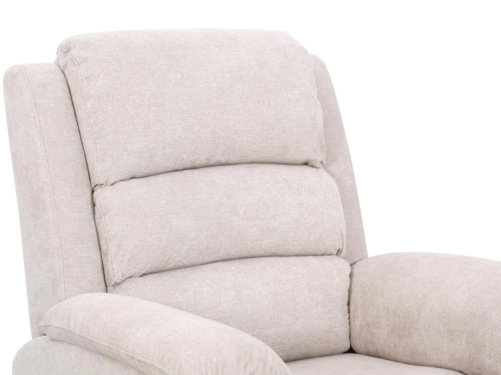 Fauteuil Relax électrique En Tissu Beige NEVERS – Image 5