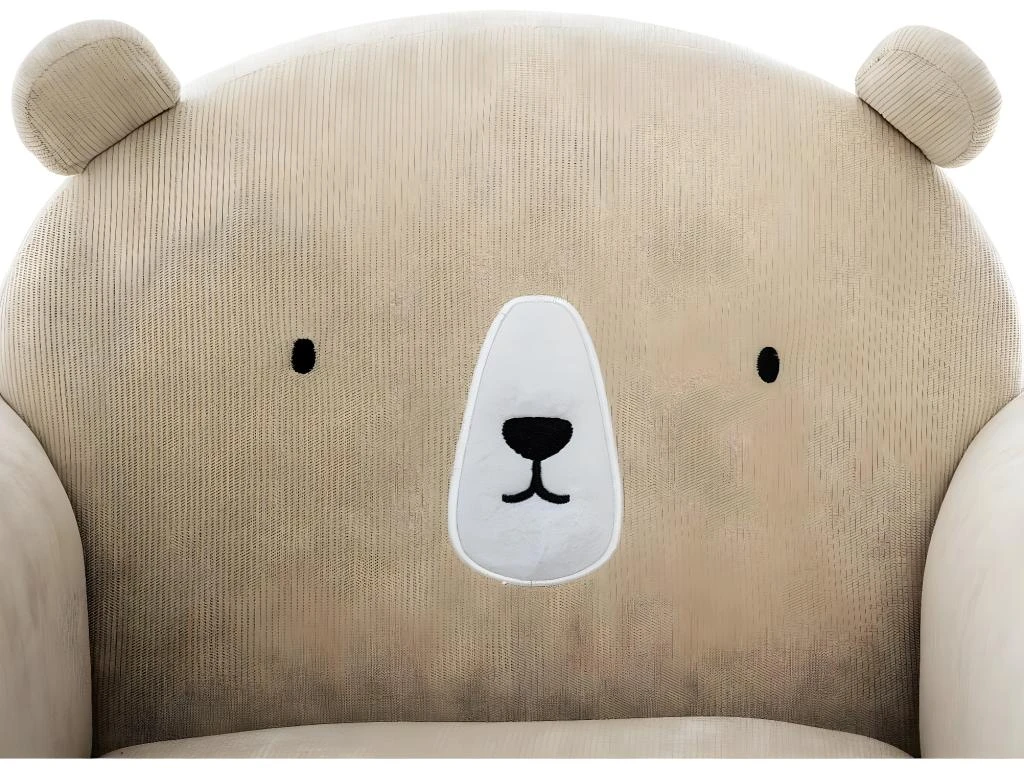 Fauteuil Pour Enfant Beige Oreilles D' Ours â Image 2