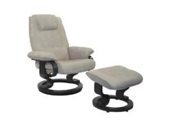 Fauteuil De Relaxation Microfibre Mastic - EXCELLY N°1