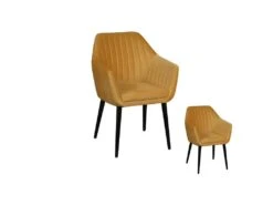 Duo De Fauteuils Jaune/Bois - KIS