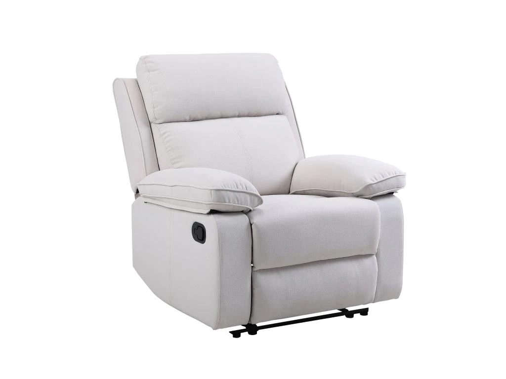Fauteuil Relax En Tissu Beige LANA – Image 2