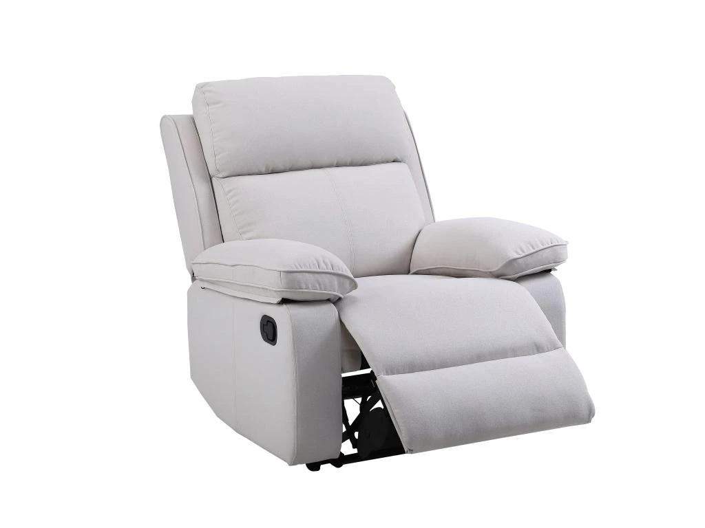 Fauteuil Relax En Tissu Beige LANA – Image 4