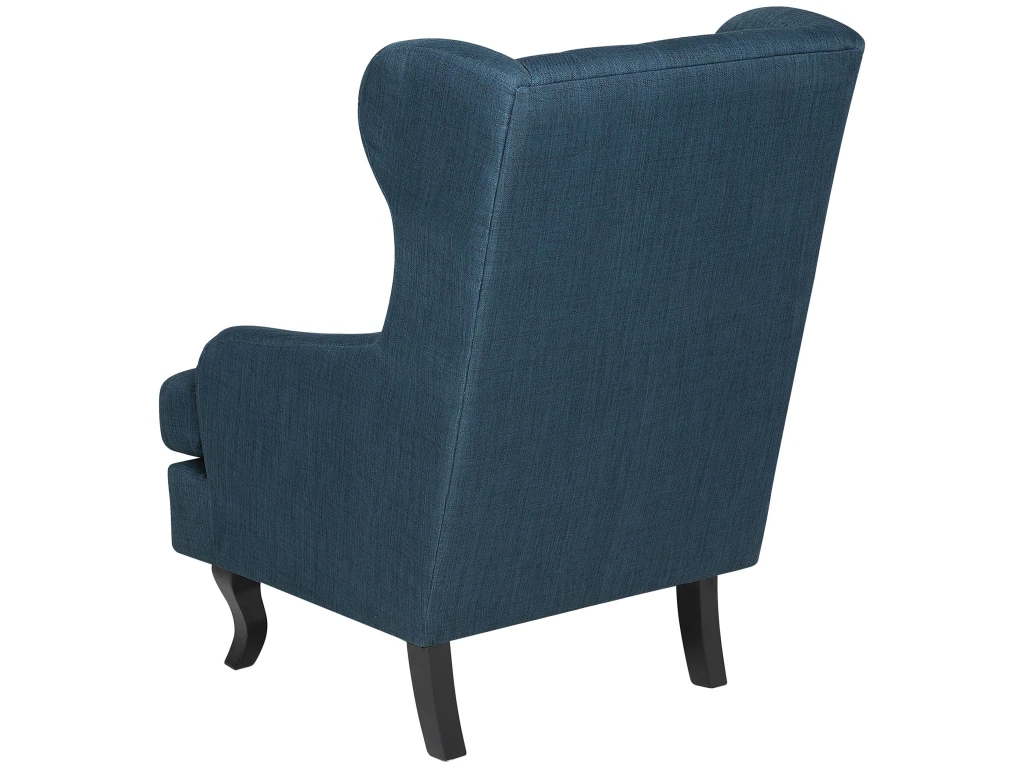 Fauteuil En Tissu Tapissé Bleu Foncé ALTA – Image 5