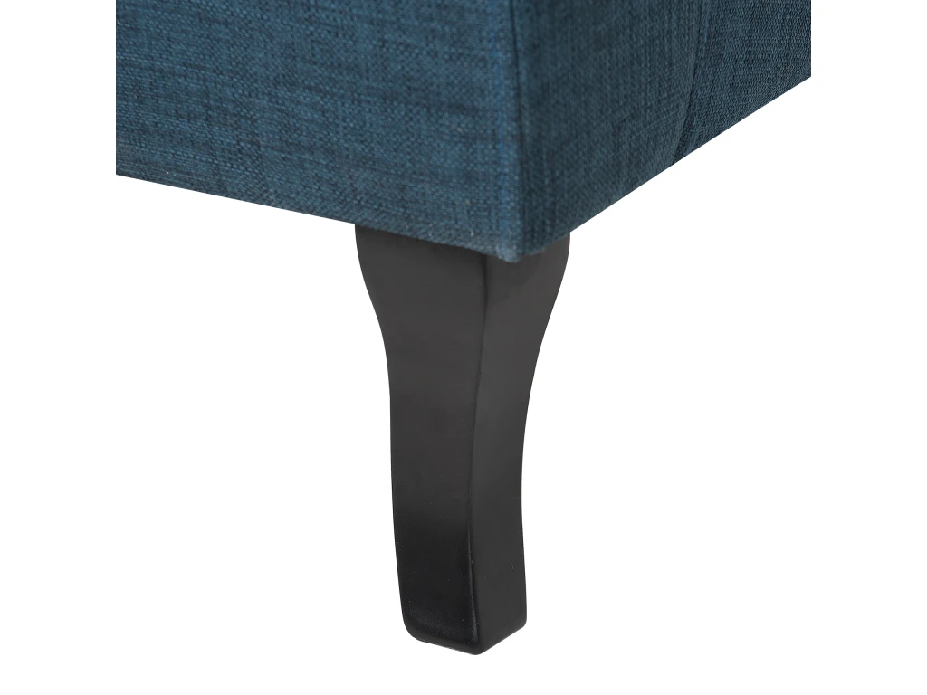 Fauteuil En Tissu Tapissé Bleu Foncé ALTA – Image 7