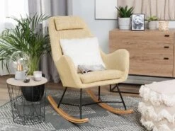 Chaise Ă Bascule Jaune ARRIE