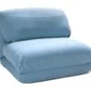 Nalo - Chauffeuse Convertible 1 Place En Tissu - Couleur - Bleu Pastel