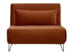 Joe Harper - Fauteuil Convertible En Velours - Couleur - Rouille