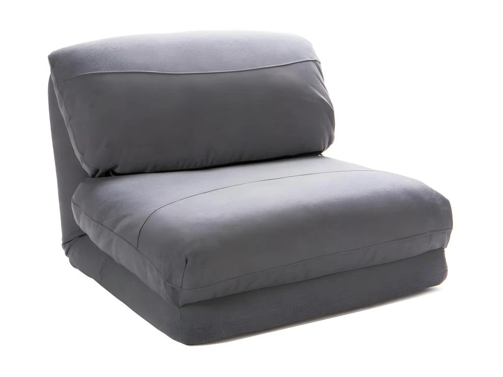 Nalo - Chauffeuse Convertible 1 Place En Tissu - Couleur - Gris Nuage