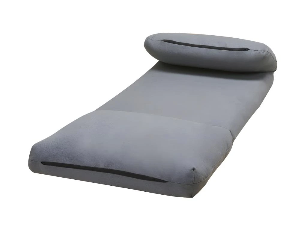 Nalo - Chauffeuse Convertible 1 Place En Tissu - Couleur - Gris Nuage – Image 2