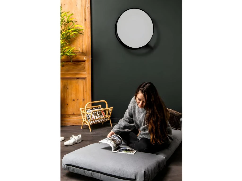 Nalo - Chauffeuse Convertible 1 Place En Tissu - Couleur - Gris Nuage – Image 5