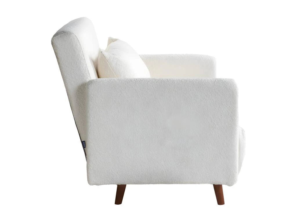 Belushi - Fauteuil Convertible En Tissu Bouclette - Couleur - Ecru â Image 4