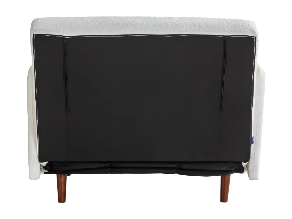 Belushi - Fauteuil Convertible En Tissu Bouclette - Couleur - Ecru â Image 5