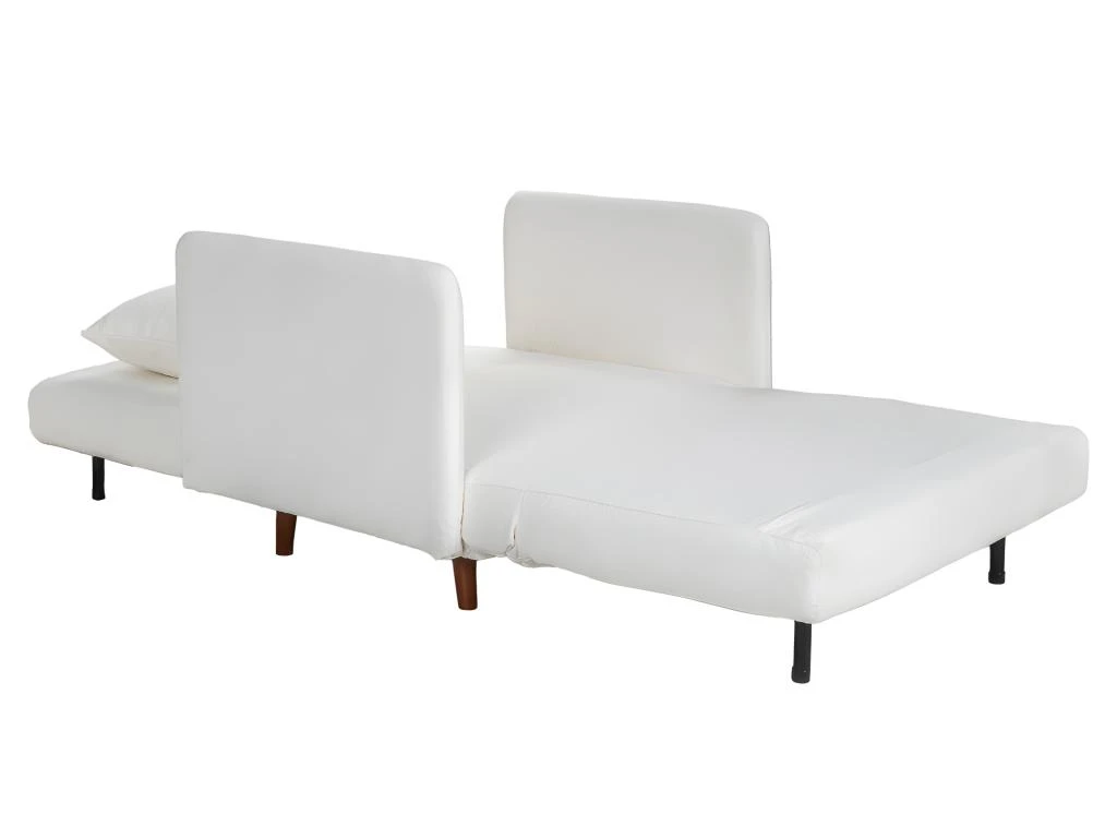 Belushi - Fauteuil Convertible En Tissu Bouclette - Couleur - Ecru â Image 6