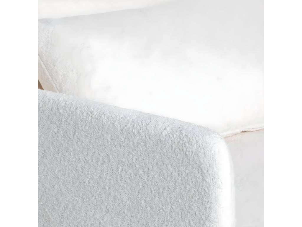 Belushi - Fauteuil Convertible En Tissu Bouclette - Couleur - Ecru â Image 7