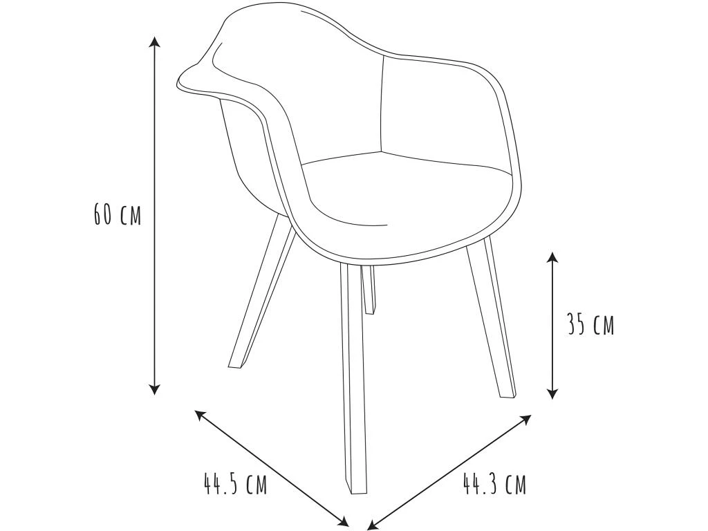 Fauteuil Scandinave Pour Enfant Imitation Fourrure â Image 3