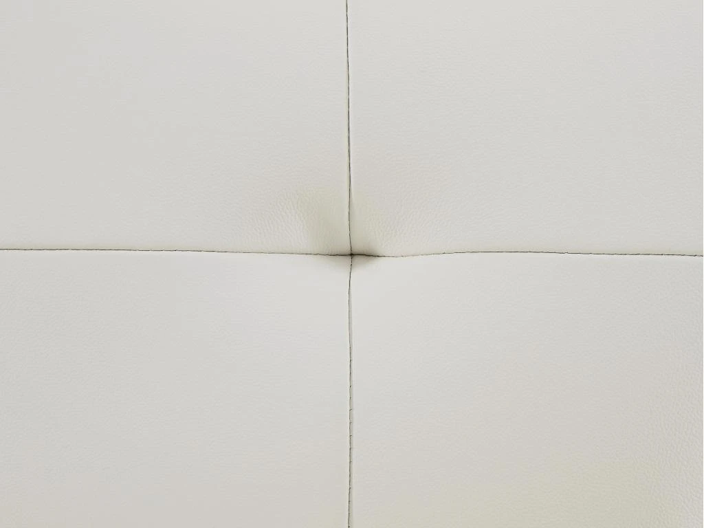 Fauteuil Relax En Cuir Blanc VINETA â Image 6