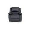 Fauteuil Relaxation 1 Place Simili Cuir DETENTE - Noir