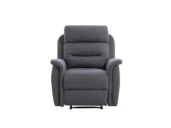 Fauteuil De Relaxation 1 Place En Tissu Gris LĂON - Gris Anthracite