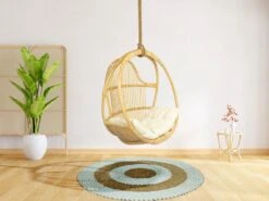 Fauteuil Suspendu En Rotin Naturel BRIANNA