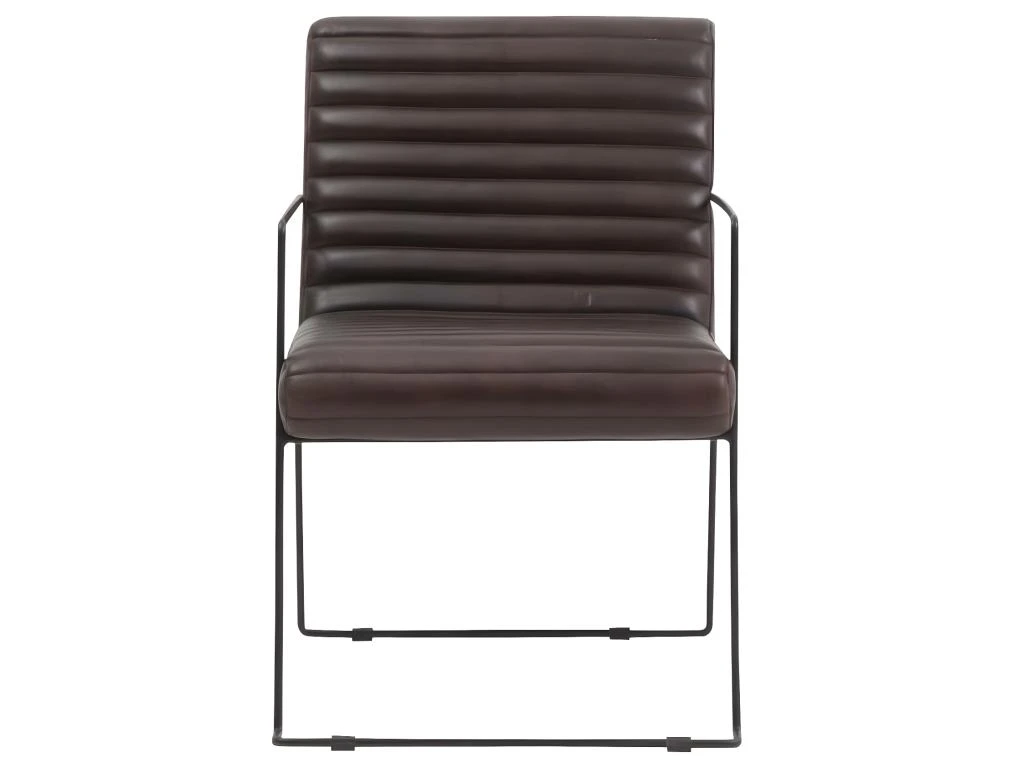 Fauteuil En Cuir Marron Astrid â Image 4