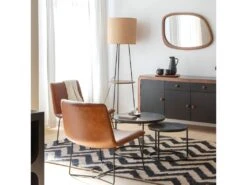 Fauteuil En Cuir Marron Chahinaize