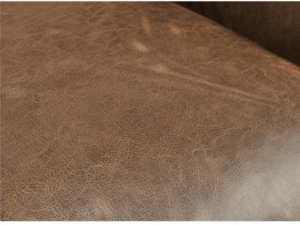 Fauteuil 100% Cuir EDOUARD - Marron â Image 5