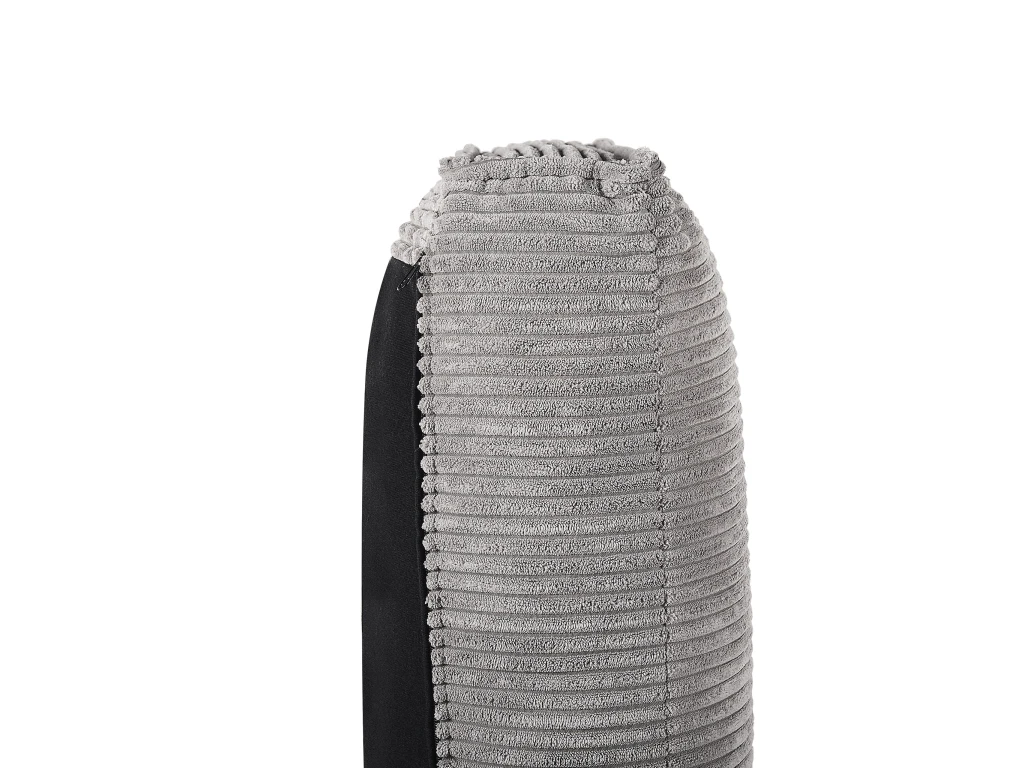 Fauteuil En Velours Côtelé Gris VIND – Image 10