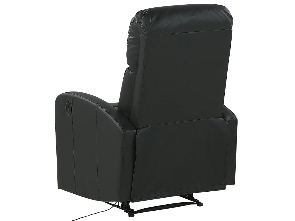 Fauteuil De Relaxation En Cuir PU Noir Avec LEDs Et Port USB VIRRAT â Image 6