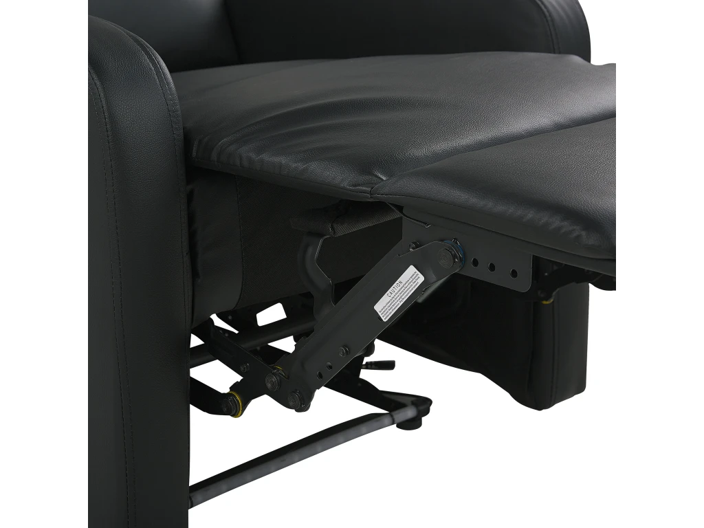 Fauteuil De Relaxation En Cuir PU Noir Avec LEDs Et Port USB VIRRAT â Image 8