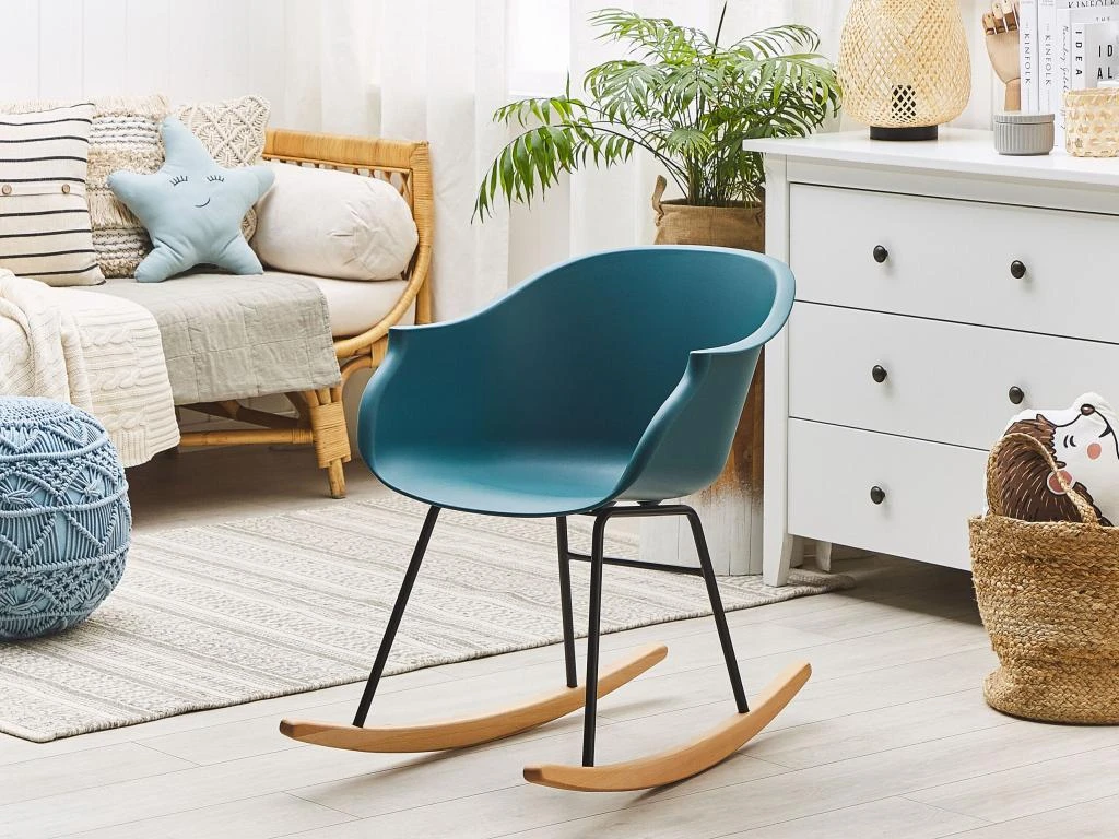 Chaise à Bascule Bleu-vert HARMONY – Image 2