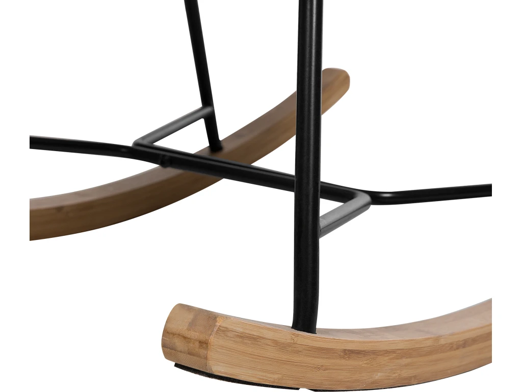 Chaise à Bascule Grise Foncée ARRIE – Image 8