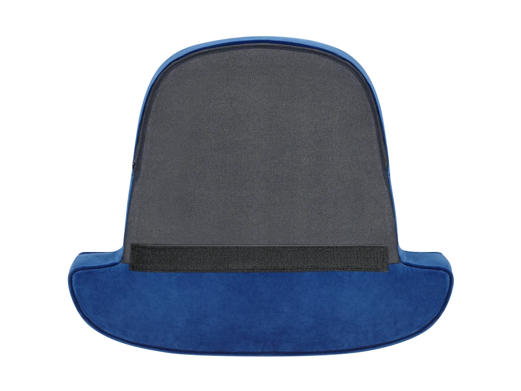 Fauteuil Style Chesterfield En Tissu Bleu Marine VIBORG II – Image 7