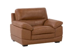 Fauteuil En Cuir PU Marron HORTEN