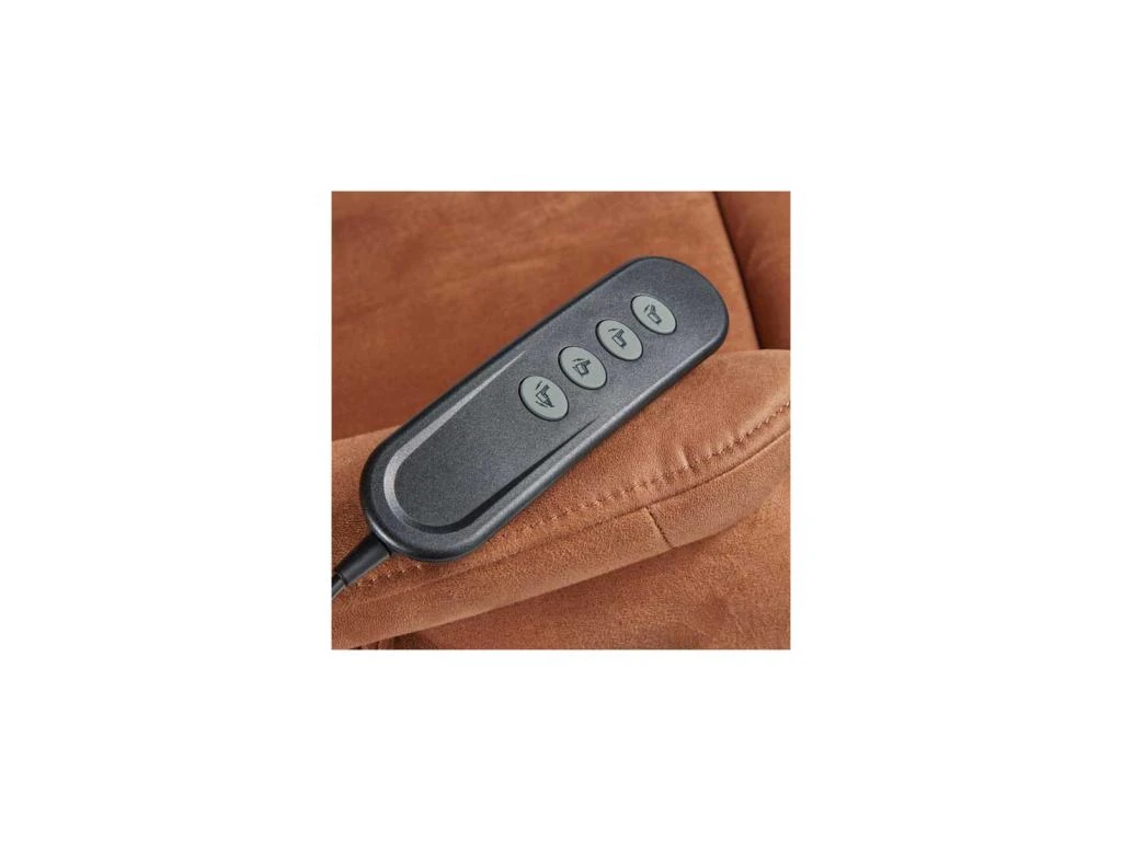 Fauteuil Relax électrique Releveur Microfibre Cognac - VENIO – Image 6