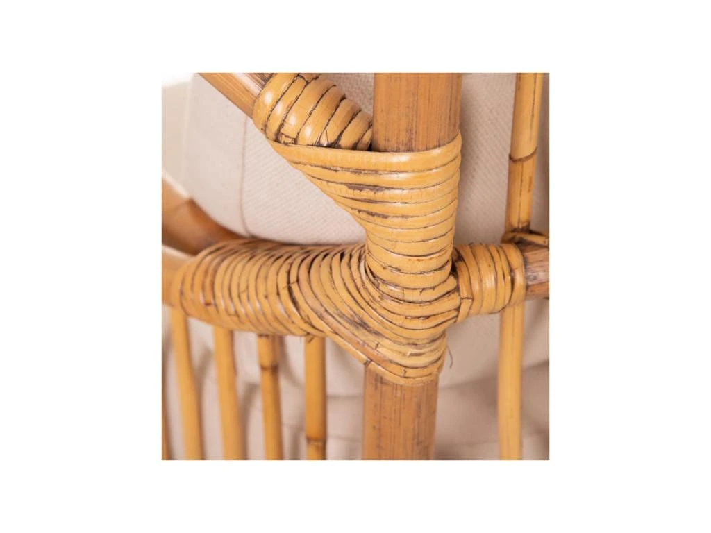 Fauteuil Ă Accoudoirs Avec Coussins Rotin - TEBIGY â Image 6