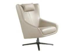 Fauteuil Pivotant En Cuir Gris 5090 ANGEL CERDA